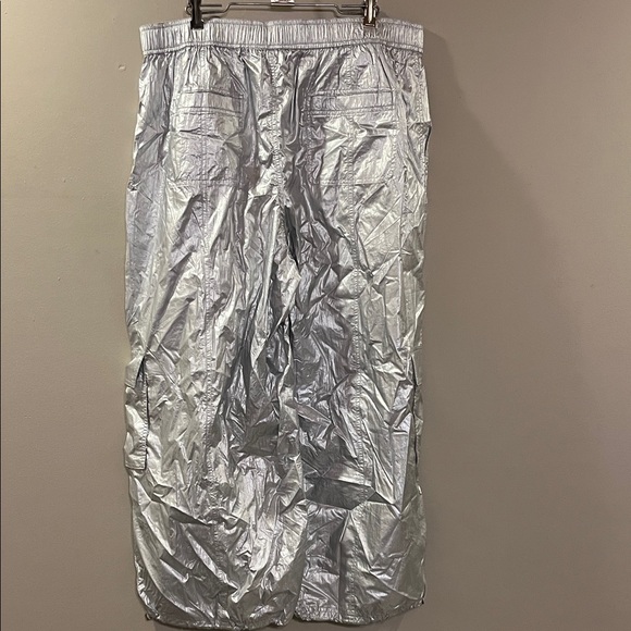 Anthropologie Metallic Silver Joggers - Picture 5 of 12